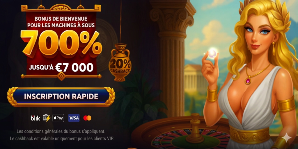 Bonus d'inscription Aphrodite Casino
